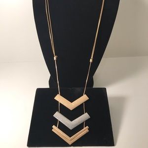 MADEWELL ADJUSTABLE ARROW/CHEVRON NECKLACE